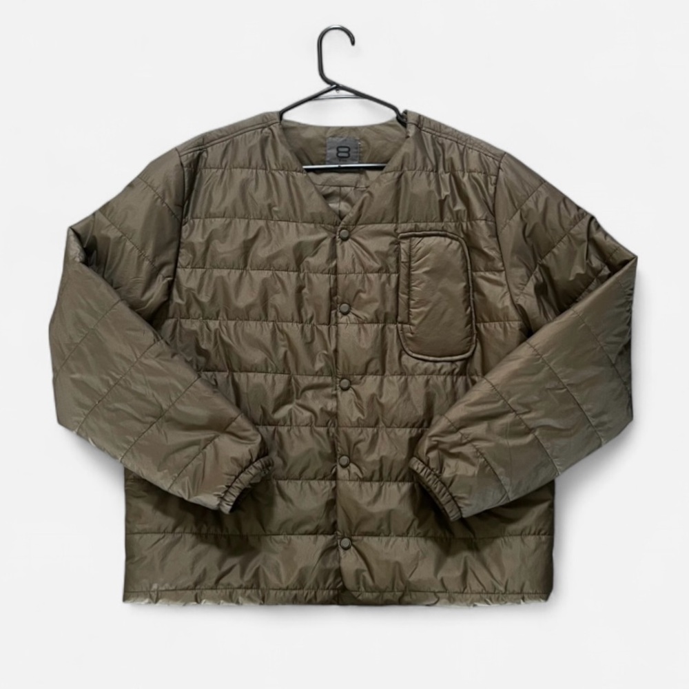 8 by YOOX Dark green Women's Shell Puffer Jacket Women’s Sz Large